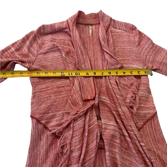 Free People Take a Bow Fringe cardigan Size S/P - Picture 13 of 16